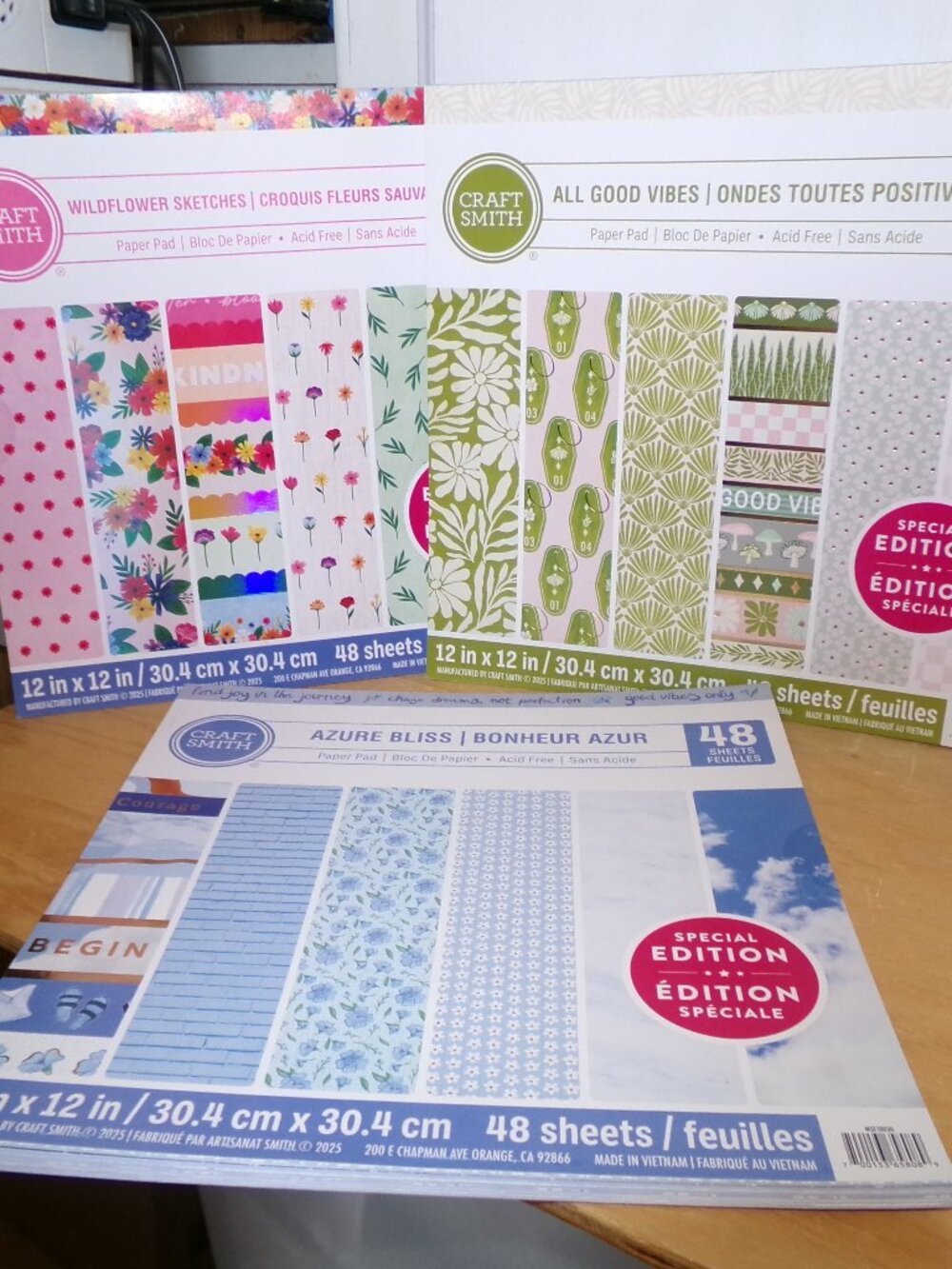 **Moving Sale** Set of 3 CraftSmith Paper Pads